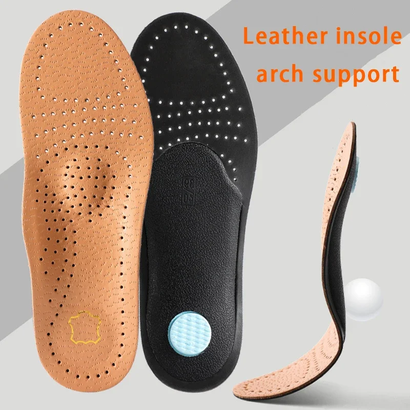 1/2 زوج أقدام مسطحة قوس دعم تقويم العظام النعال الجلدية تنفس النعال اللاتكس امتصاص الصدمات الحذاء وحيد لينة الراحة بطانة حذاء #1