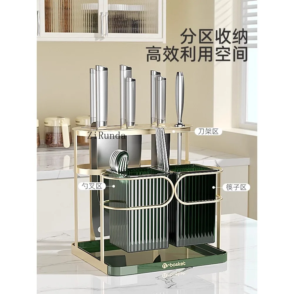 صندوق تخزين عيدان تناول الطعام، رف تخزين سكين مثبت على الحائط، سلة ملعقة عيدان تناول الطعام، خرطوشة عيدان الصرف #3