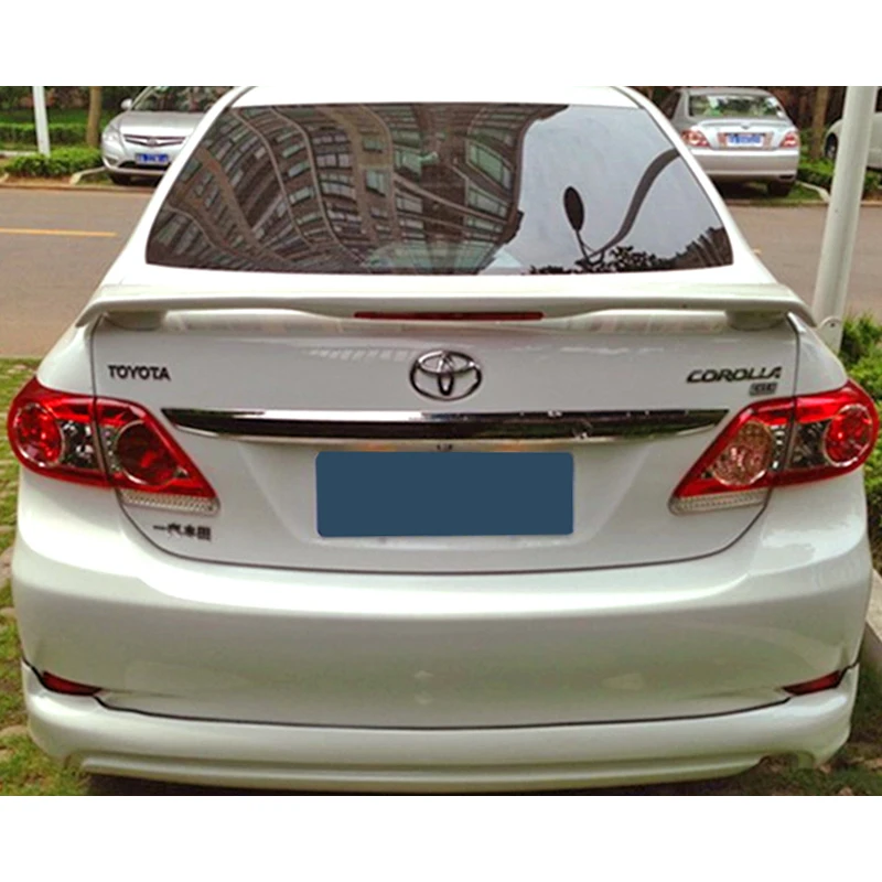 Rear Wing Spoiler for Toyota Corolla Rear Trunk Lid Car Sport Spoilers Wing for Corolla Spoiler 2006 - 2013 year  with LED Lamp