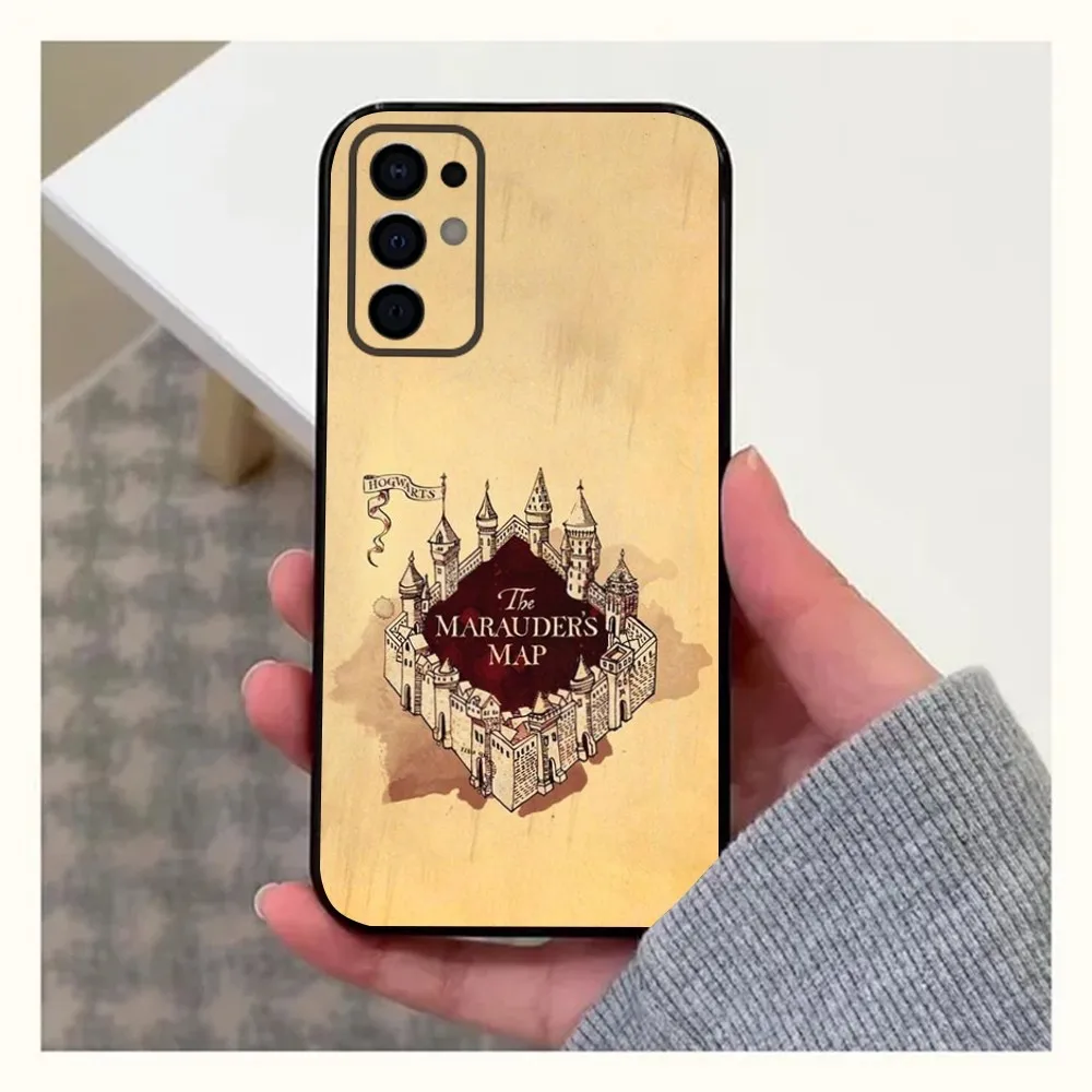 Marauder Map Train Ticket Art Phone Case For Samsung S24,S21,S22,S23,S30,Ultra,S20,Plus,Fe,Lite,Note,10,9,5G Black Soft Cover