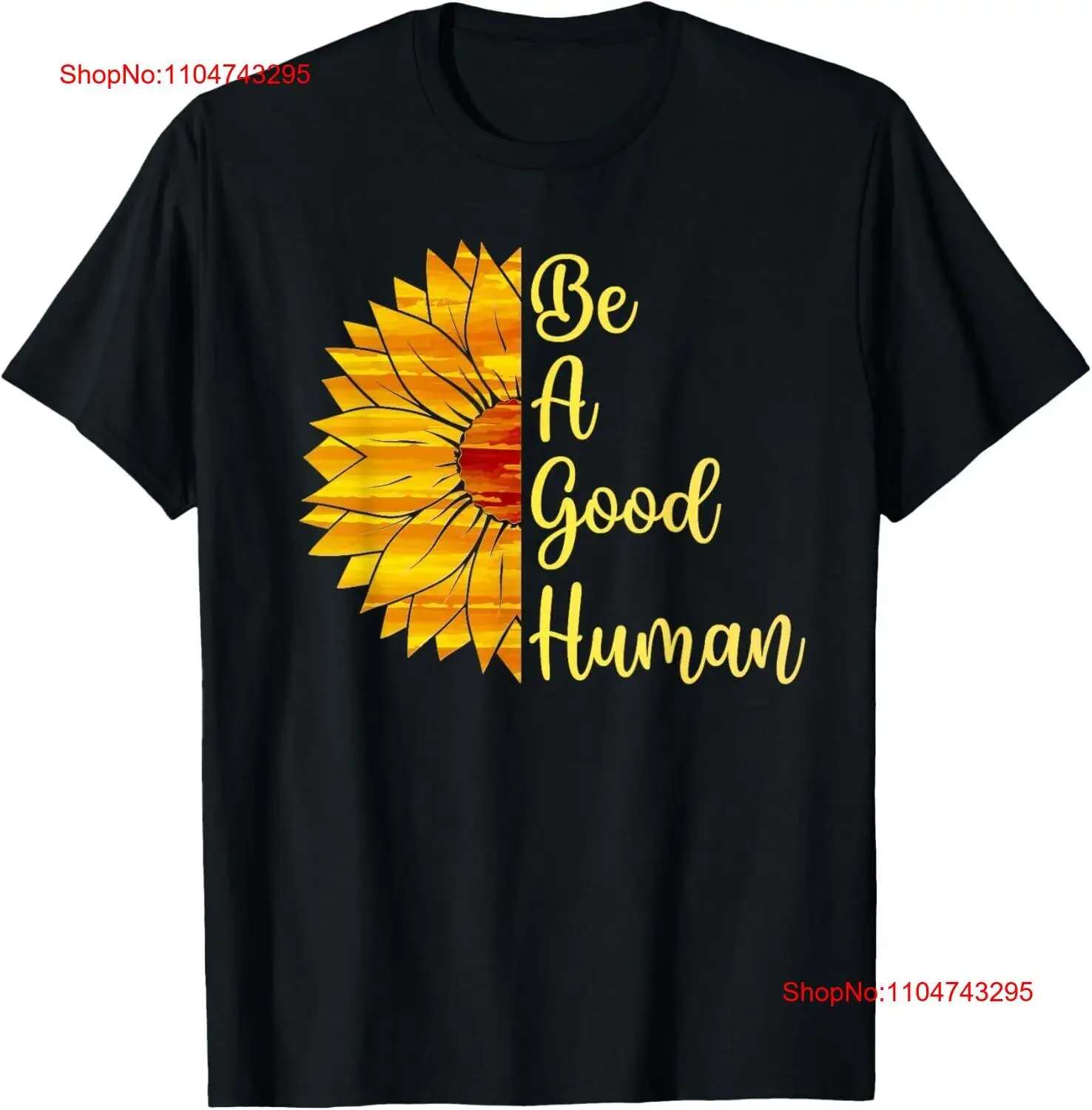 

Be A Good Human T Shirt vintage Washed Comfortable homme graphic Casual fashion Stretched Soft Slightly Top For Everyday Wear