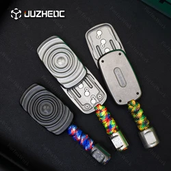 JUZHEDC Ripple Tuning Fork Slider Magnetic Tuning Fork Push Slider Titanium Alloy Fingertip Unwind Toy Gift