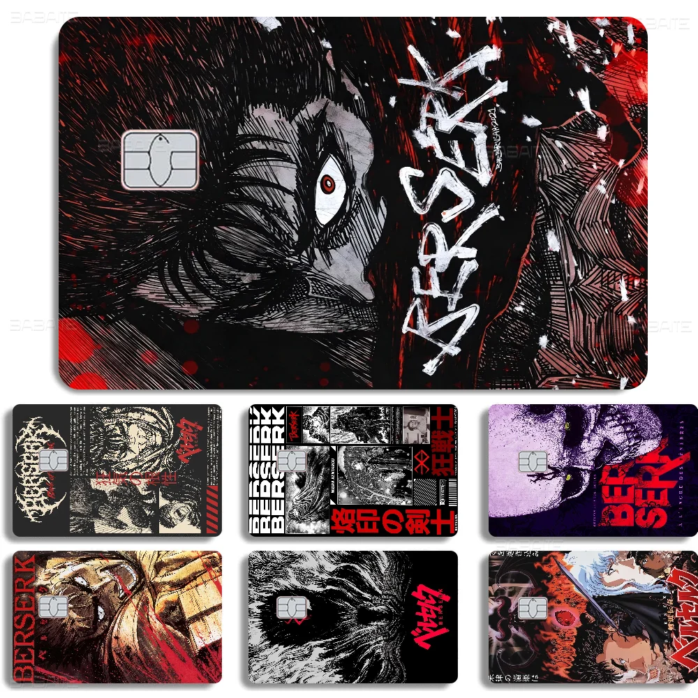 Anime Berserk Anmie Sticker Film Skin Cover For Credit Card Debit Bank Card Front