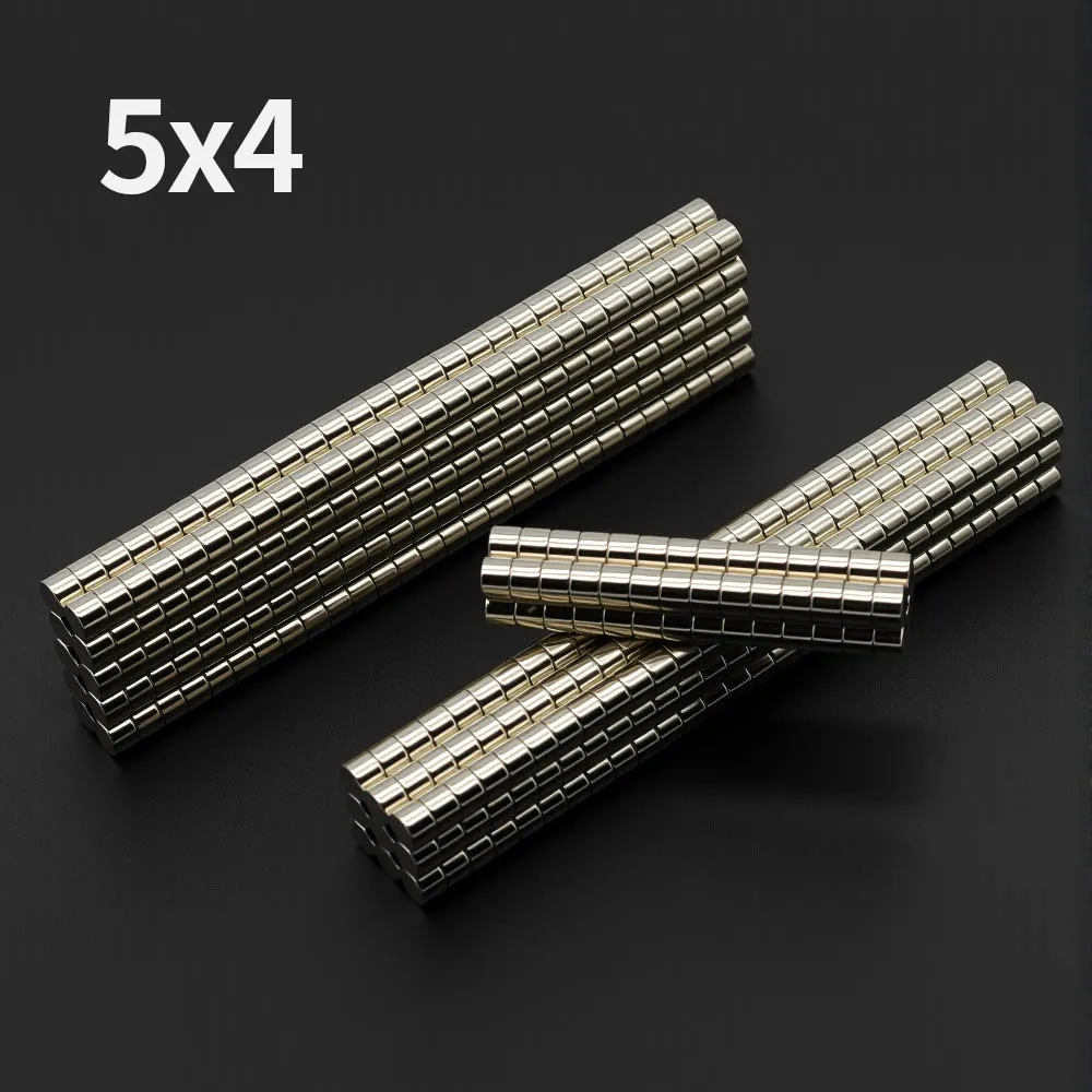 5x4mm Powerful Neodymium Magnet N35 NdfeB Permanent Magnetic imanes Round Super Strong Fridge Magnets DIY