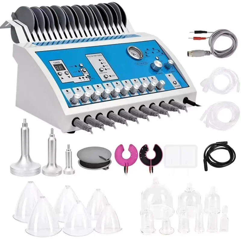 Bum Suction Machine Infrared Heat Russian Wave Electric Muscle Stimulate EMS Machine Vacuum Massage Body Shaping for Home Salon