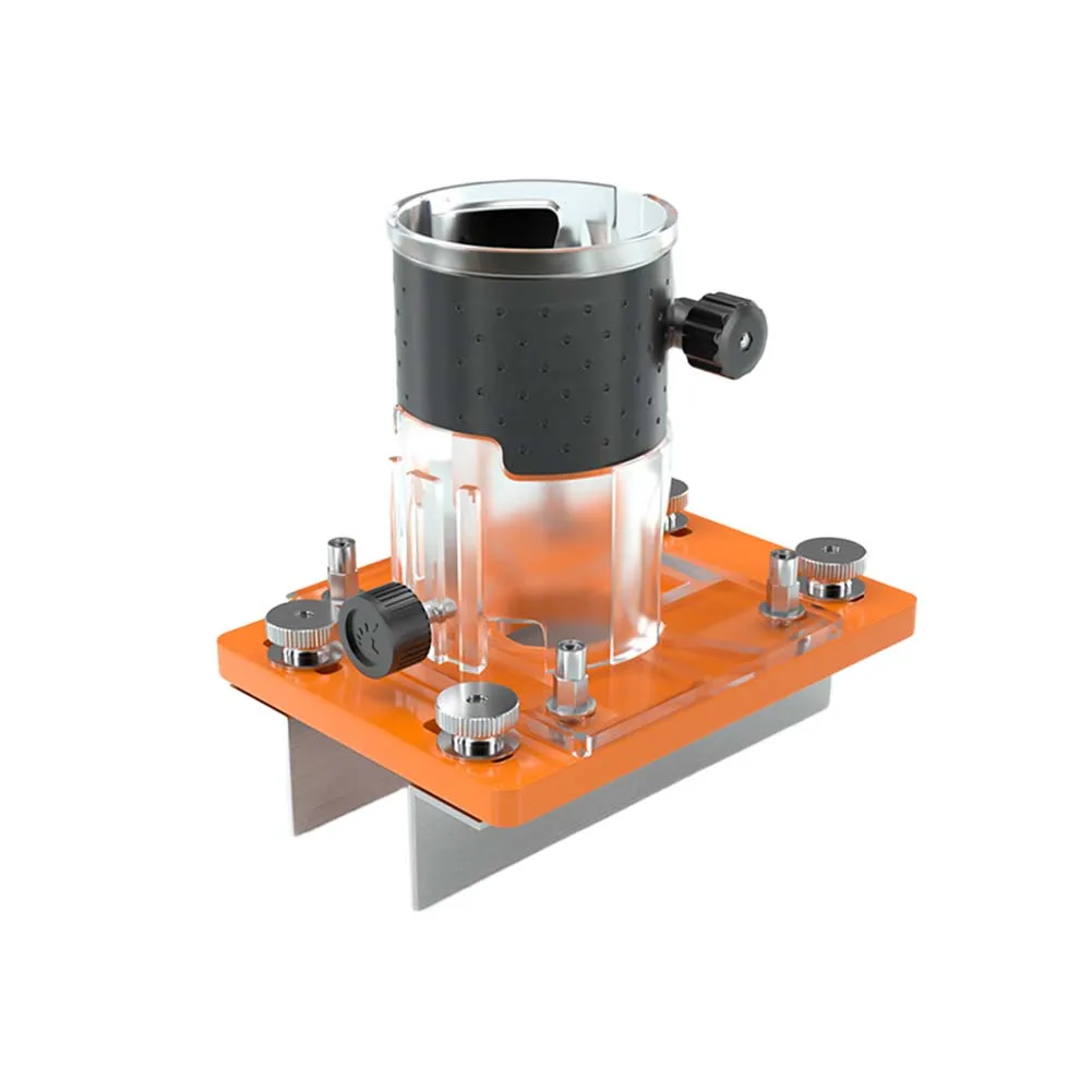Base de défonceuse adaptable pour bois, outils pour défonceuse, fonctionne avec le bois, le plastique et le placage, disponible avec butée