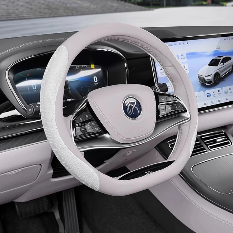 

Для BYD Han DM-i EV автомобильный чехол на руль, всесезонный удобный защитный чехол, специальное украшение интерьера автомобиля