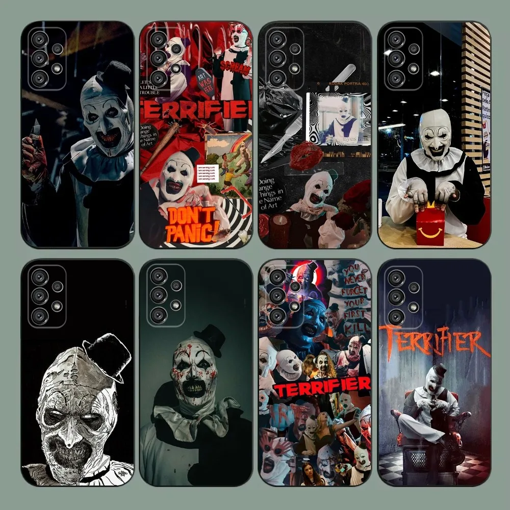 

T-TerrifierS Art the Clown Phone Case For Samsung Galaxy A20,A21s,A22,A31,A32,A52,A53,A72,73,A80,A91 Soft Black Cover