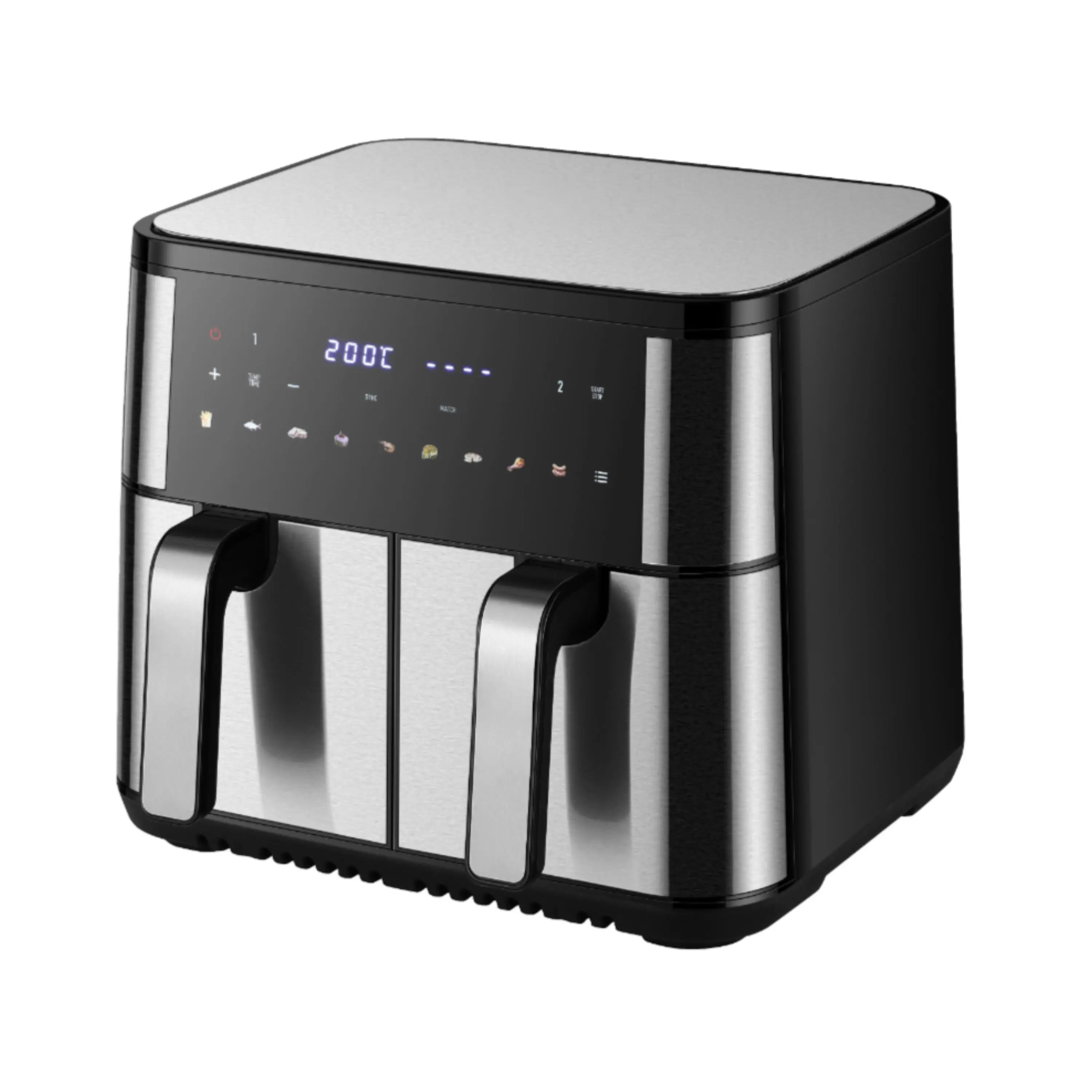 nuova-friggitrice-ad-aria-doppia-10-in-1-smart-digital-touch-8l-pasti-bilanciati-freschi-per-famiglia-e-bambini-con-doppi-cestelli