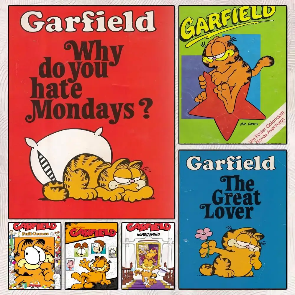 Classic Cartoon-Garfield Poster Modern Minimalist Wall Art Prints Poster Home Decor Interior Bedroom Living Room
