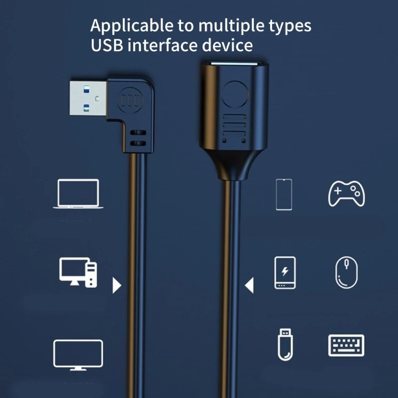 كابل تمديد USB USB ذكر إلى أنثى موسع USB لمزامنة البيانات بسرعة 5 جيجابت في الثانية