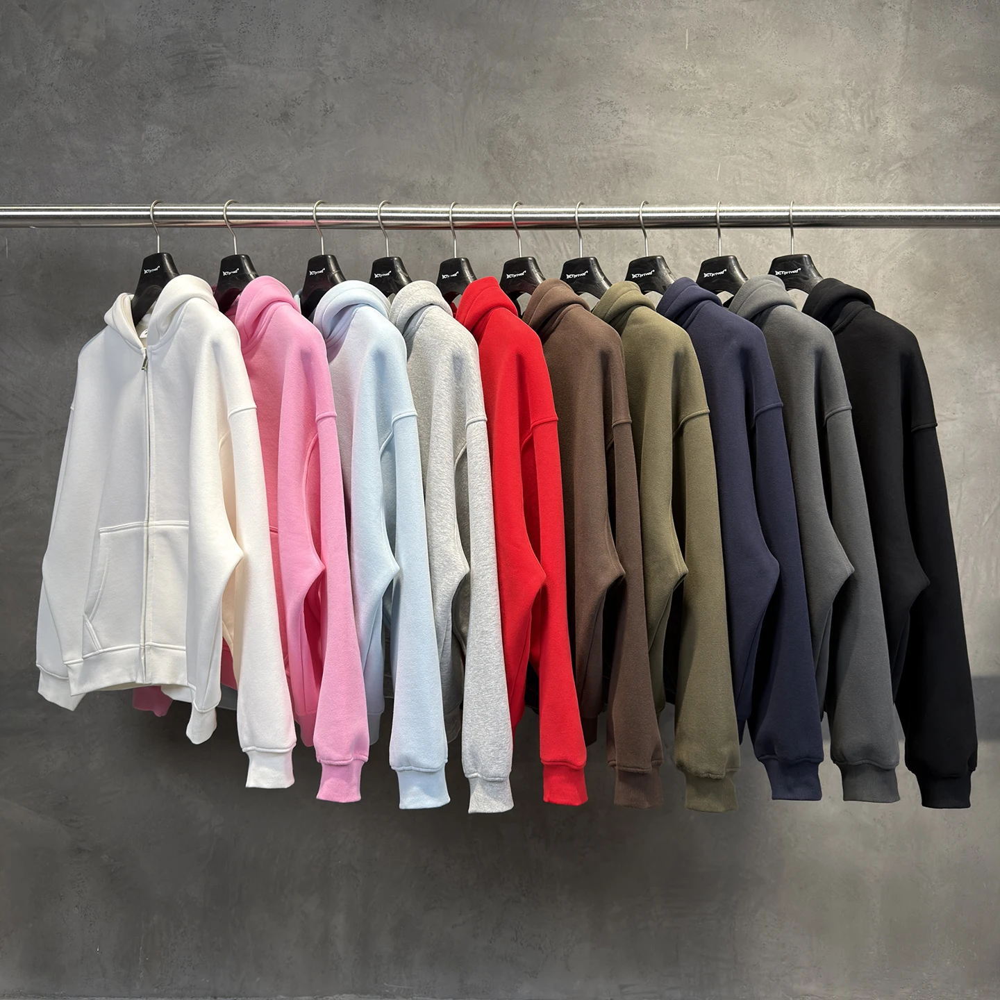 Unisex Oversized Hooded Zipper Fleece Sweatshirt Constant Temperature Boxy Style Casual Coat for Men And Women