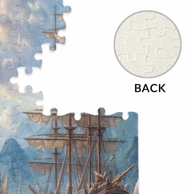 Legpuzzel van 500 stuks voor volwassenen - Zeilschepen, zeelandschap, klassieke maritieme puzzel