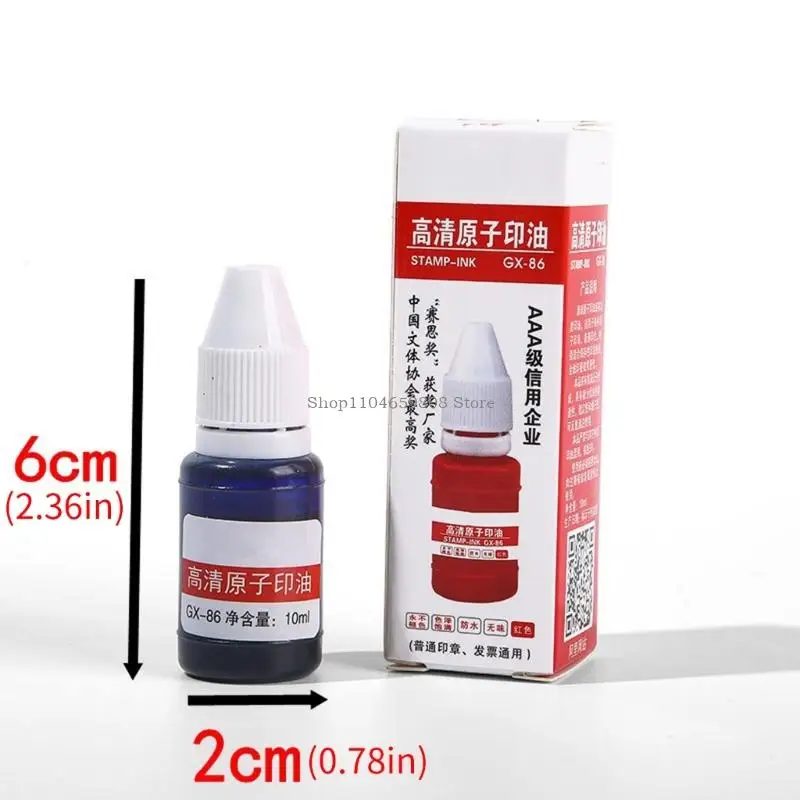 5 stks 0.33 oz Refill Inkt voor Kantoor Stempels en Inktkussens Multifunctionele Inkt Refill