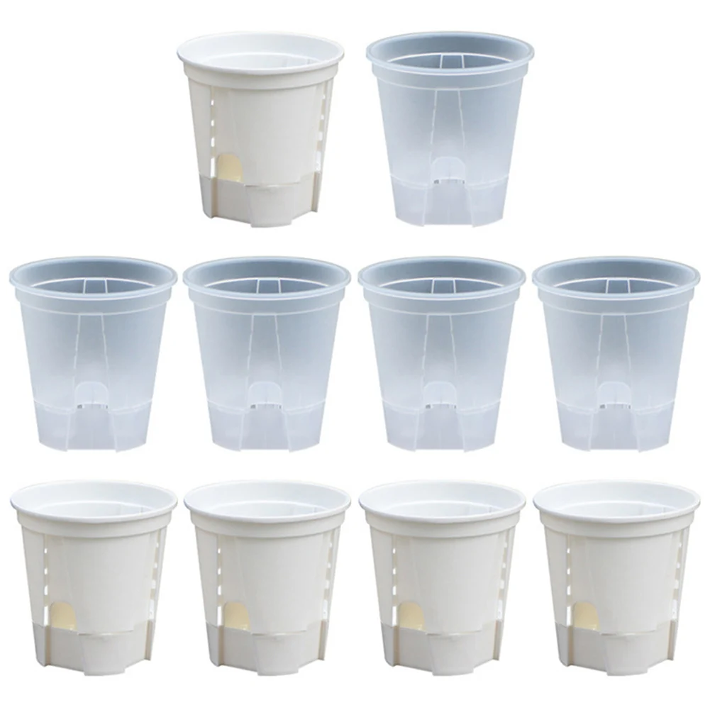 

150 мм пластиковые садовые горшки, дренажная система, садовые горшки, прочная совместимость с растениями, гладкая матовая отделка, стильный домашний декор