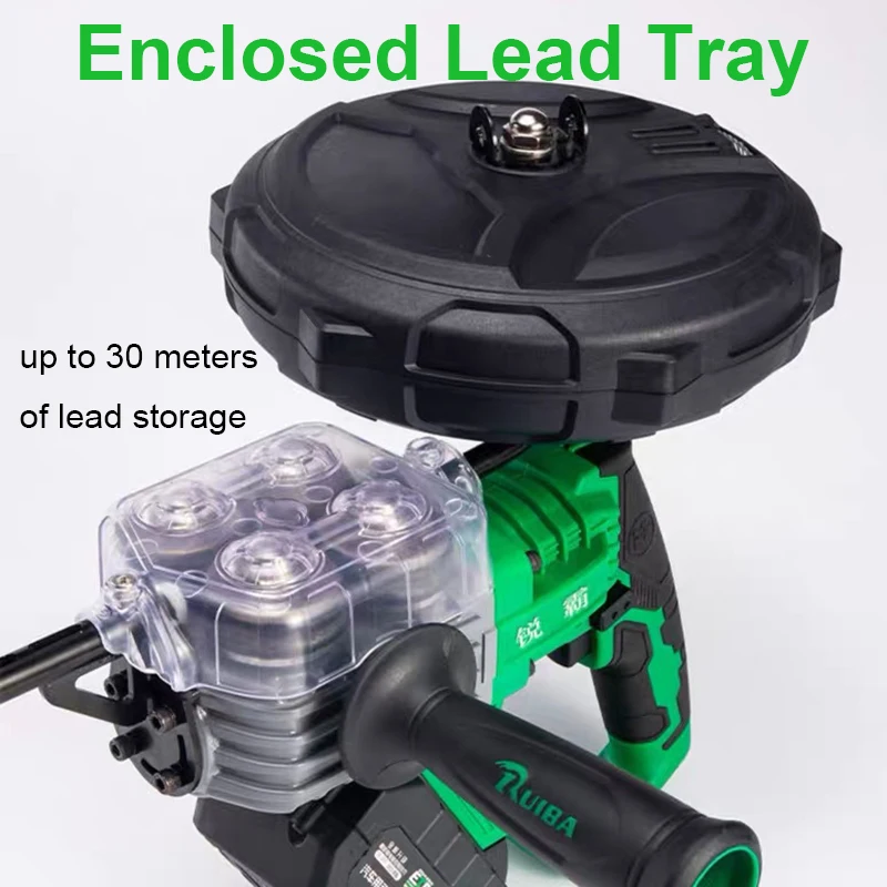 Lithium Battery Automatic Threading Machine Electrician Wall Wiring Machine Electrical Puller Cable Stringing Through Wall Tool