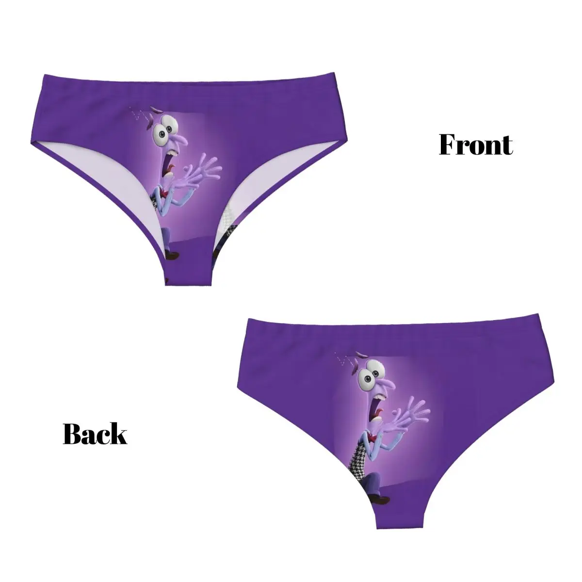 Женские трусики с мультяшным принтом на заказ, женское дышащее нижнее белье, трусы