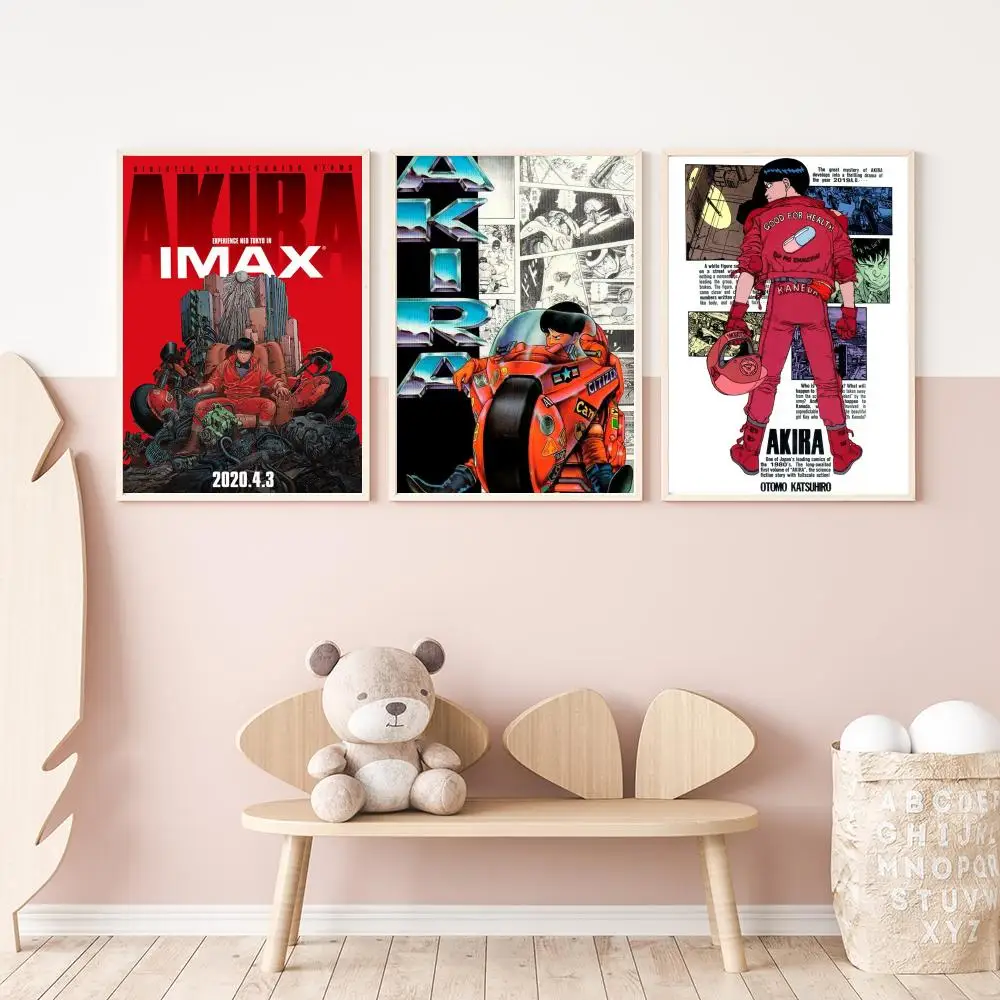 Anime A-Akira Poster Versatile HD Waterproof Wall Art Self-Adhesive Decor for Any Space Ideal Gift