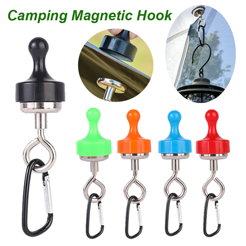 Camping Magnetic Hook Strong Suction Separable Outdoor  Multi-Purpose Tent Light Magnetic Hook Magnet Hanger Camping Accessories