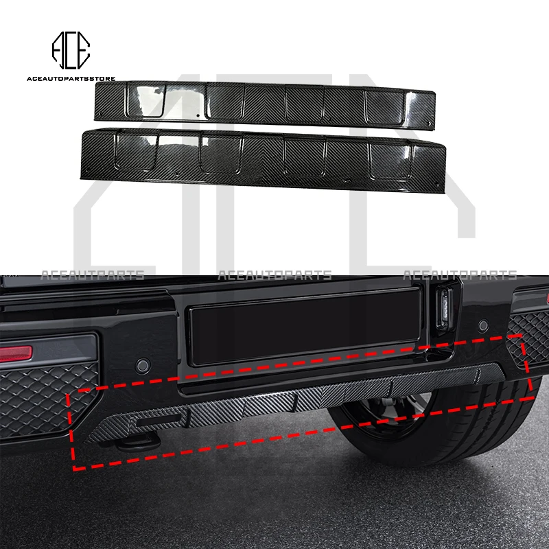 W463A BB G800 Style Dry Carbon Fiber Body Kits For Mercedes Benz G W464 G63 G500 Front Rear Lip Bumper