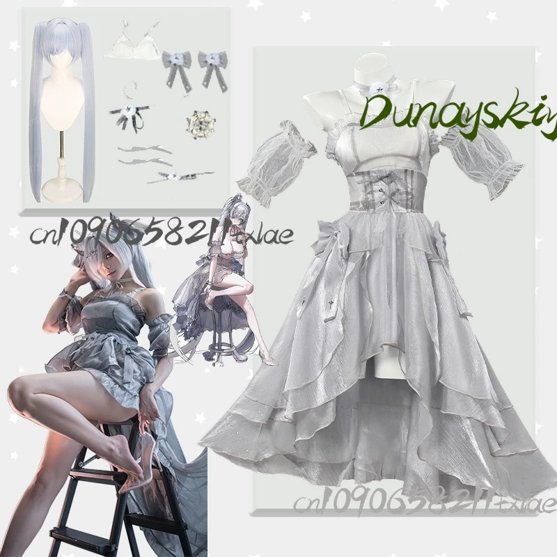 

GODDESS OF VICTORY: NIKKE Cind Game erella Cosplay Costumes Wig Accessions Full Set Kawaii Sexy Lolita Dress Lovely Halloween