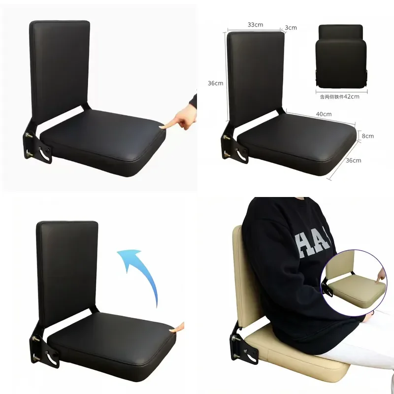 Wholesale Durable Leather Fabric Car Seat 90 Degree Folding Automatic Rebound Flip Seat Special Vehicle High Speed Train