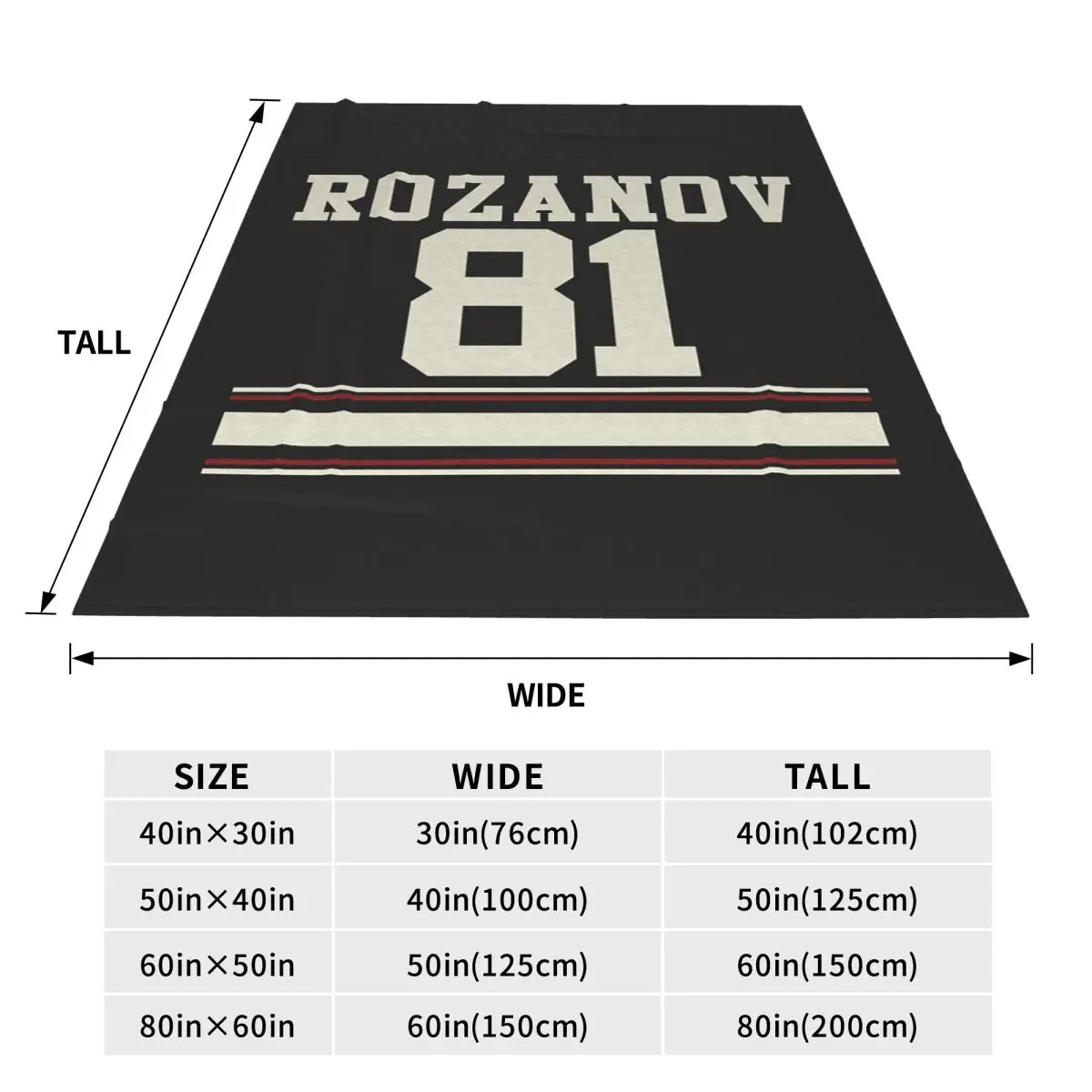 Heated Rivalry Ilya Rozanov Jerrsey Matching Couple Team LGBT Blankets Soft Warm Flannel Throw Blanket Plush for Bed Home Sofa