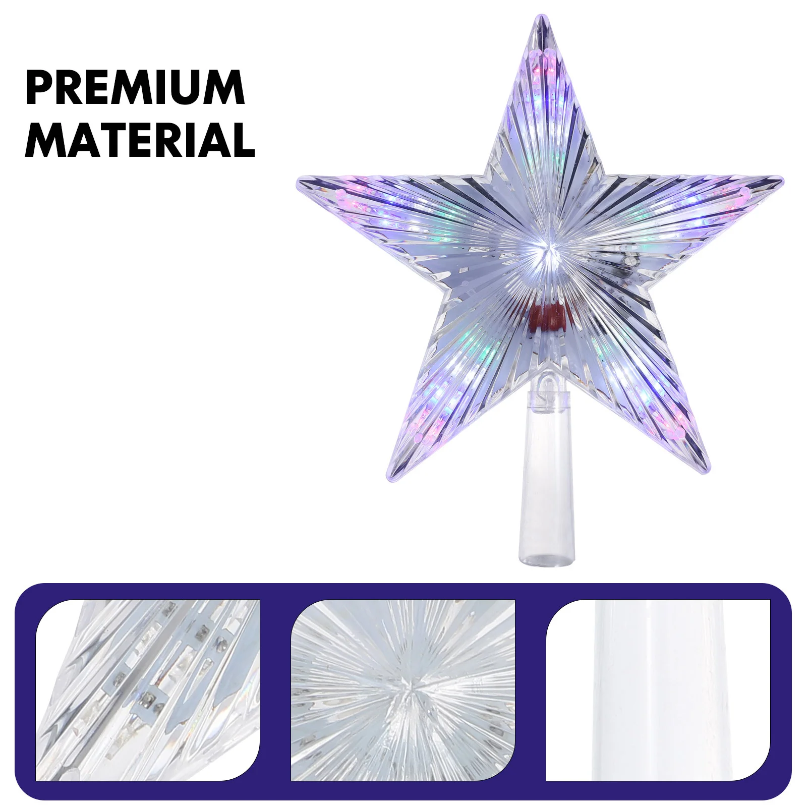 1 قطعة شجرة عيد الميلاد الاكريليك توبر ضوء متوهجة تألق رائعة هدية الكريسماس شجرة عيد الميلاد مصباح ديكور ديكور إمدادات الحفلات #6