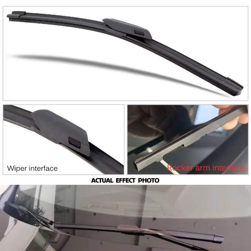 For AUDI A3 8L 8P 8V GY A3L 1996-2024 Car Wiper Front Wiper Blade Fit U Hook Top Lock Pinch Tab Arm Front Windscreen KAWOO