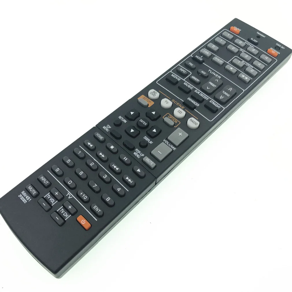 Replacement Remote Control for Yamaha RAV491 RAV433 RX-A700 RX-A800 RX-V473 HTR-3063 HTR-3065 HTR-5063/6250/6295/7063 Controller