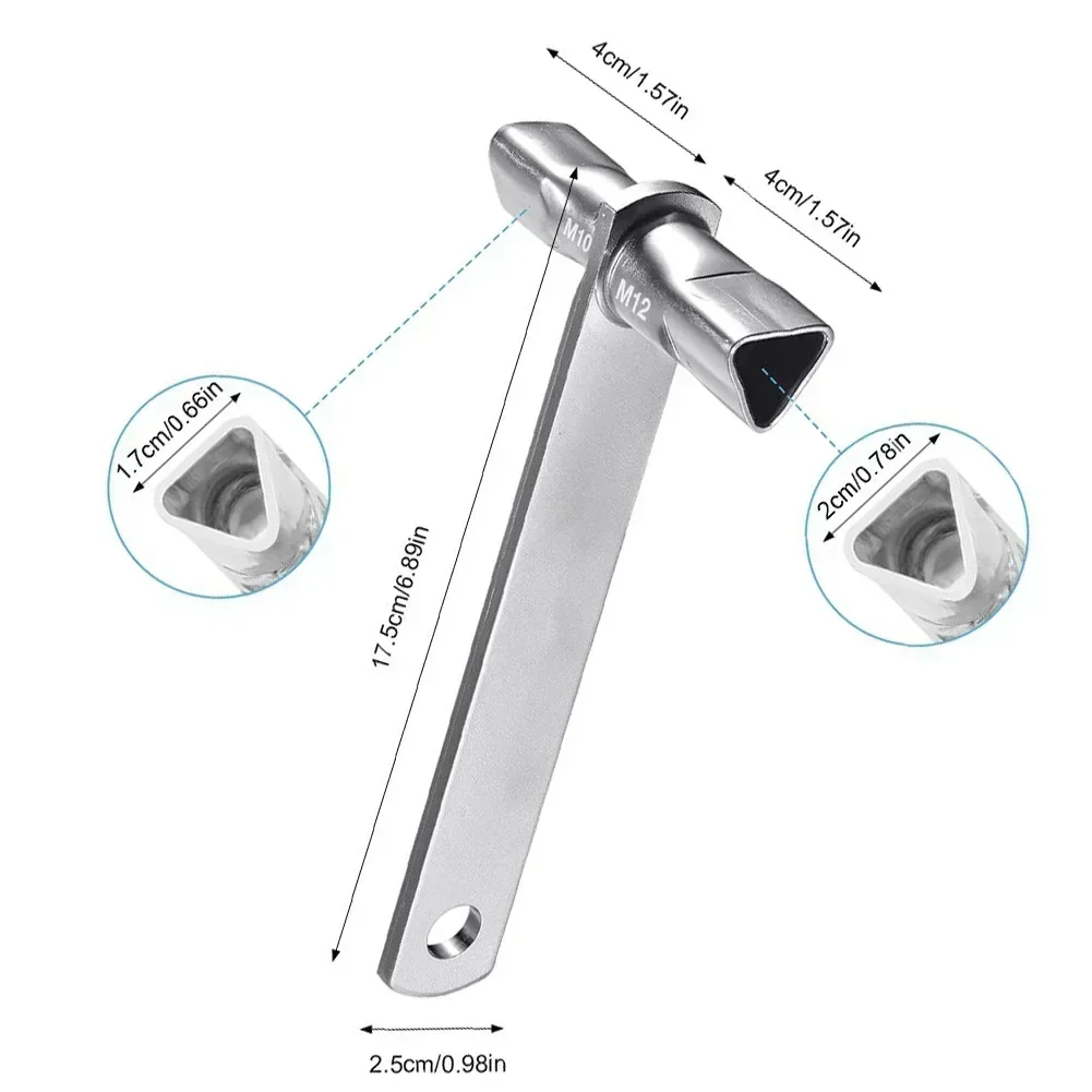 

Треугольный ключ M12/M10 для барьерных столбиков, 3-сторонний ключ, двусторонний 3-сторонний ключ, ключ пожарного отряда для барьерных столбиков