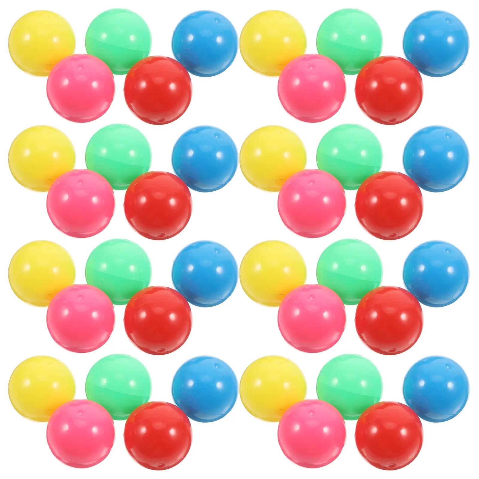 100Pcs 20Mm Hollow Plastic Counting Balls Bright Colors for Elementary Math Probability Simulations Track Ball Learning Tools