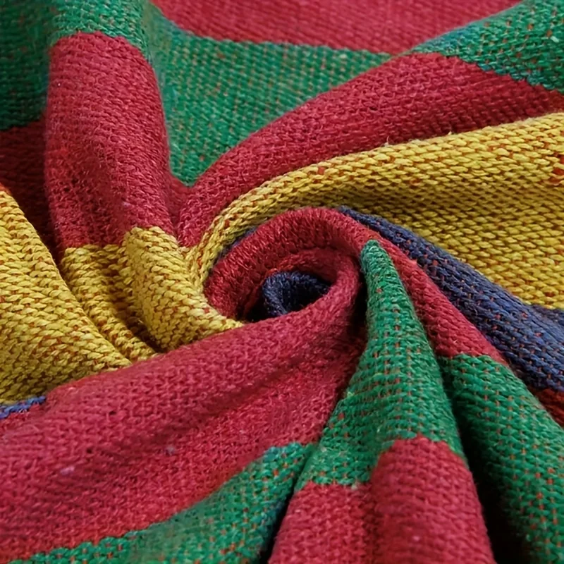 

Гамак-качели на крыльце】Анти-рулон в стиле ретро, 80 × 250 см, вилла, двор, балкон, качели-кровать, элегантный полосатый дизайн. Прочная рамка для профессионалов