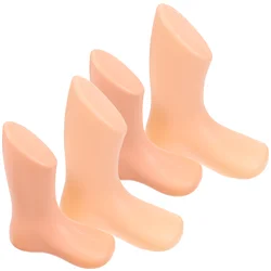 4 Pcs Baby Plastic Foot Mold Small Shoe Mannequin Feet Shop Children's Toys Kids Sock Human Body Model