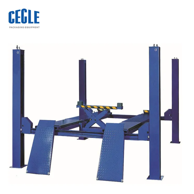 Hydraulic car lift 4 post auto lift/car hoist with CE,Four-post Four-wheel Positioning Lifter