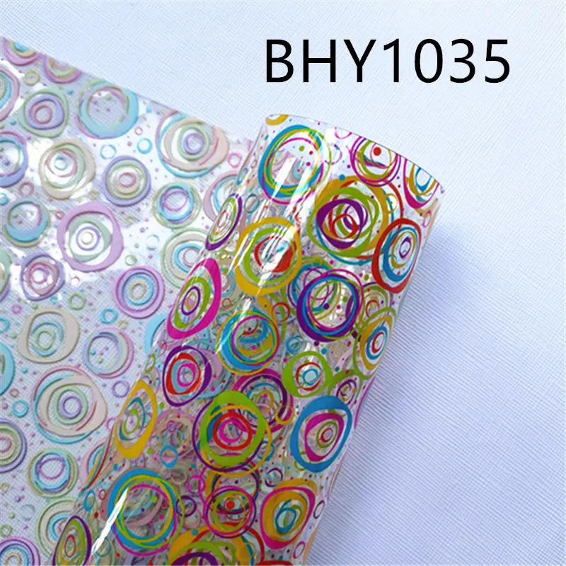 20*33CM A4 print transparent jelly sheet UV Synthetic Leather Fabric for DIY Earring Hair Bows Crafts