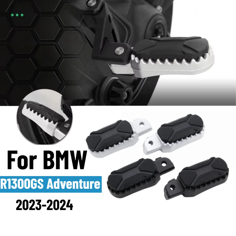 For BMW R1300GS ADV R 1300 GS Adventure 2023 2024 Motorcycle Passenger Rear Foot Rest Foot Pegs Footrests Pedal Rubber Cover