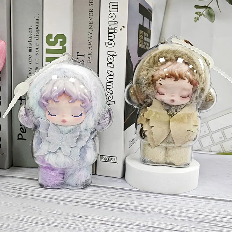 Transparent Case Protective For Skullpanda Winter Symphony & Light Weaving Garden Series Plush Dolls Gift Blind Box Collectors