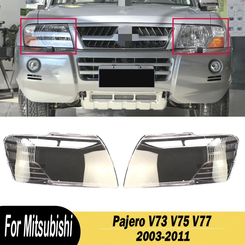 

Для Mitsubishi Pajero V73 V75 V77 2003-2011 автомобильные фары корпус прозрачный абажур автозапчасти