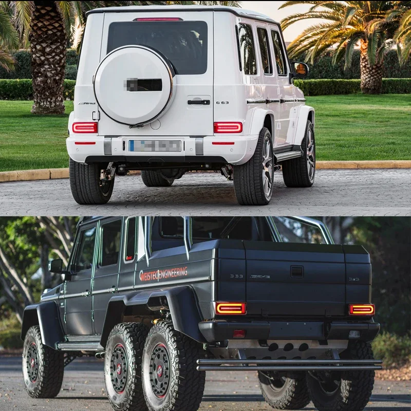 لمرسيدس بنز G-Class عربة W463 G500 G550 G55 G63 G65 AMG الذيل الخلفي/أضواء الفرامل الديناميكية LED بدوره أضواء الإشارة 1999-2018