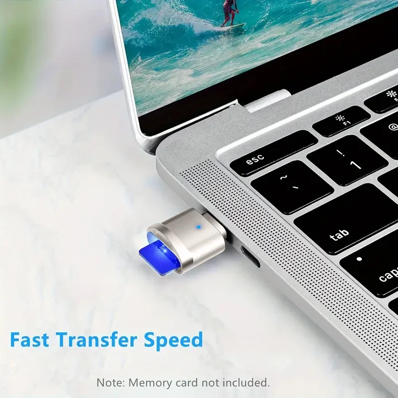 Type C Card Reader USB C To TF Card Memory Reading High-speed Transfer Cardreader Support OTG for Laptop, MacBook, Galaxy