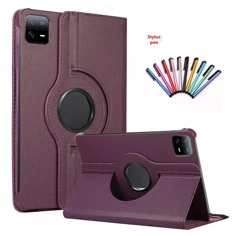 

Funda For Xiaomi Pad 7 Case 360 Rotating PU Leather Stand Cover For Coque Xiaomi Pad 7 Pro 11.2 inch Tablet Case