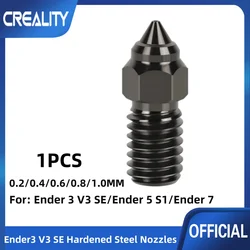 1pcs Hardened Steel Nozzle For Ender-3 V3 SE 3D Printer Parts 1.75mm Spider Nozzle For Ender 7 Ender 5 S1 Spider Hotend Extruder