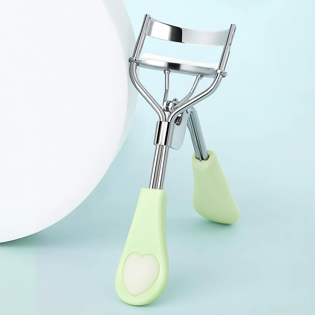1 Tragbarer Wimpernzange, schwarz, Wimpernzange aus Edelstahl für langanhaltende Formgebung, geeignet für Wimpernlifting und Augenbrauen. – Detail 9