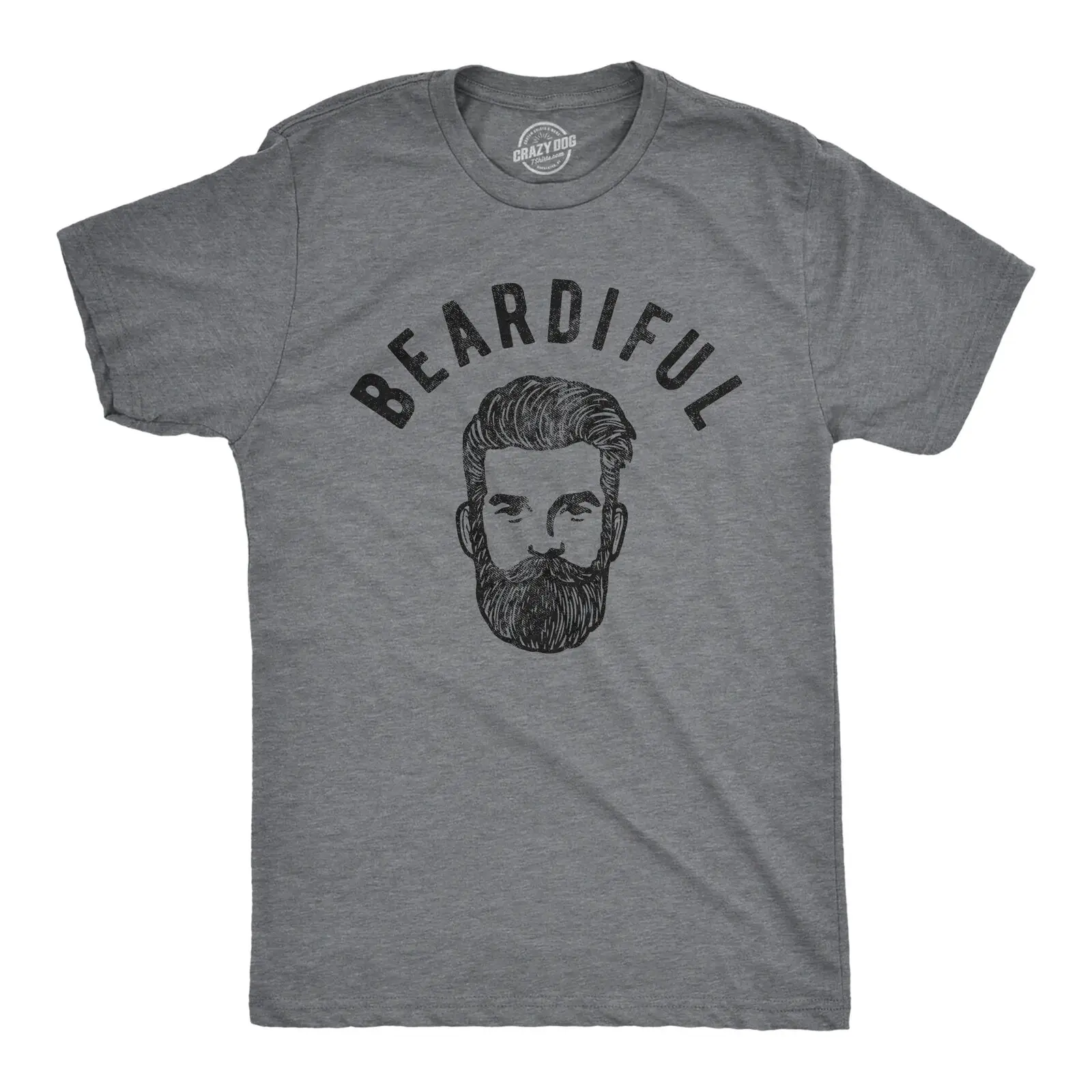 Mens Beardiful Tshirt Funny Good Looking Facial Hair Novelty Handsome Graphic