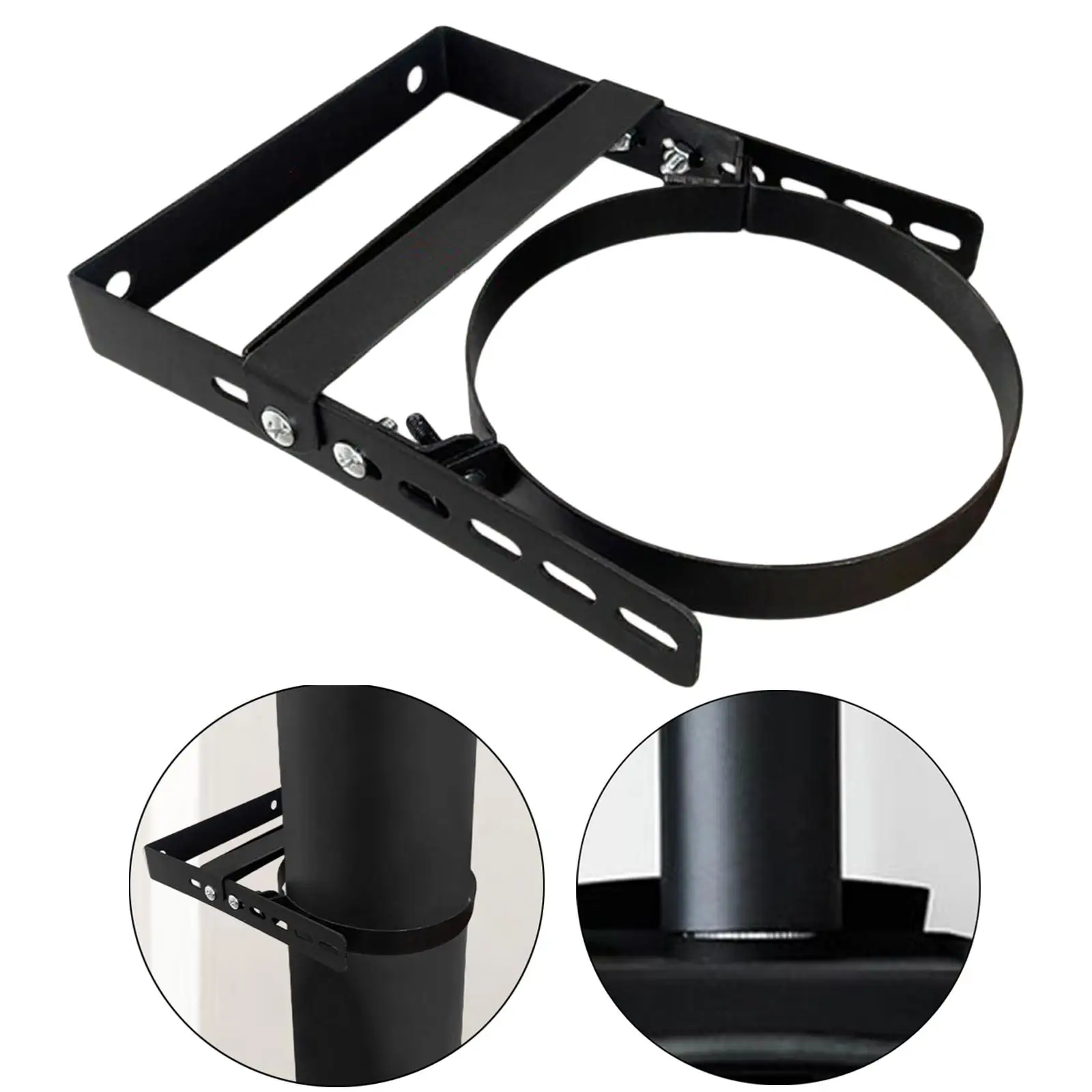 

Регулируемый кронштейн для дымохода из углеродистой стали, держатель для трубы дымохода, зажим для поддержки дымоходной трубки для отопительной печи