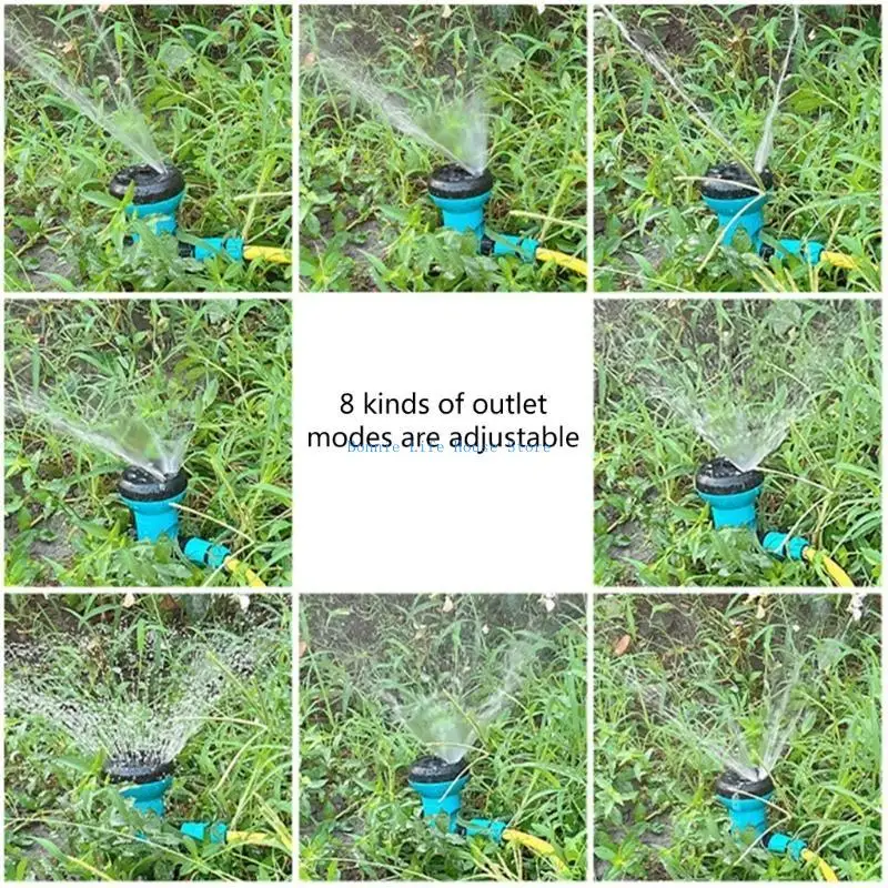 

37MF 4pc садовые разбрызгиватели с опорной системой поливной газон 360 ° Степень вращающийся регулируемый спринклер воды