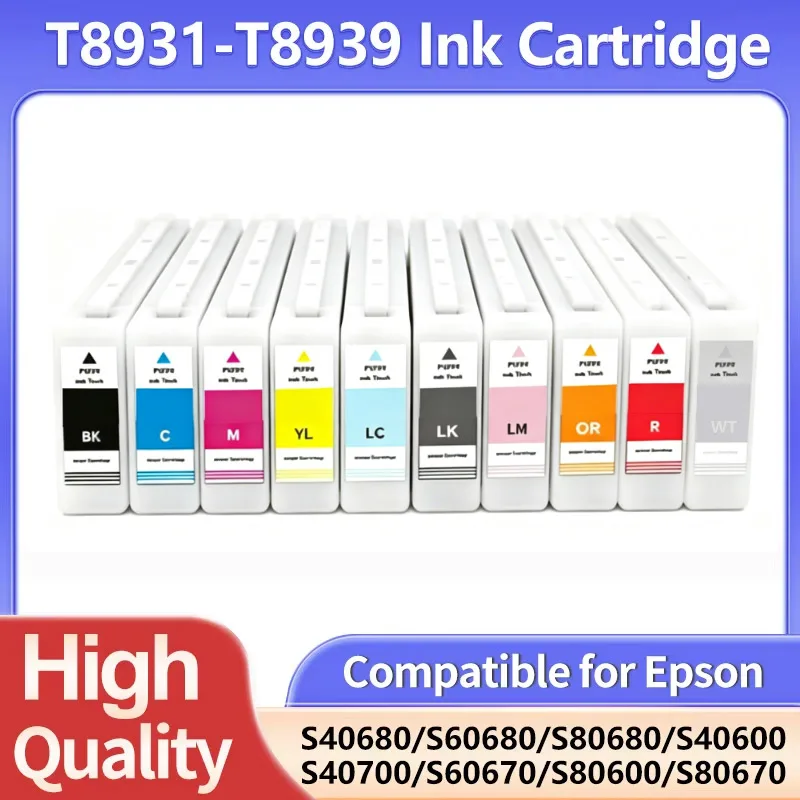 700ml T8931 T8939 Ink Cartridge Compatible For Epson S40680 S60680 S80680 S40600 S40700 S60670 S80600 S80670 Printer With chip