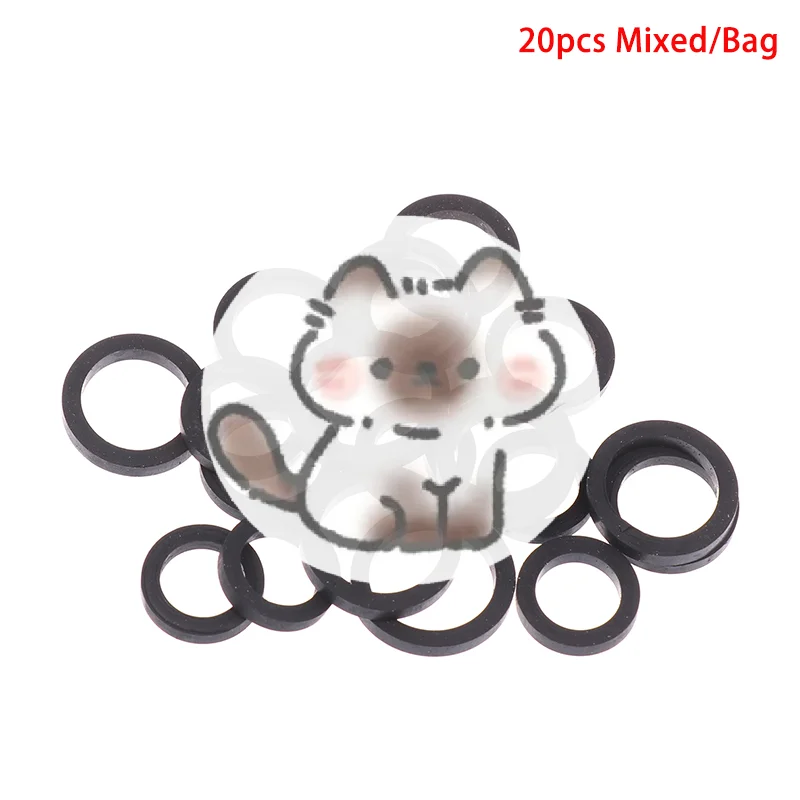 

20Pcs Mixed Idle Wheel Belt Loop Pulley Rubber Ring For Cassette Deck Tape Recorder Audio-Stereo Player Rubber Rings 9mm-13mm