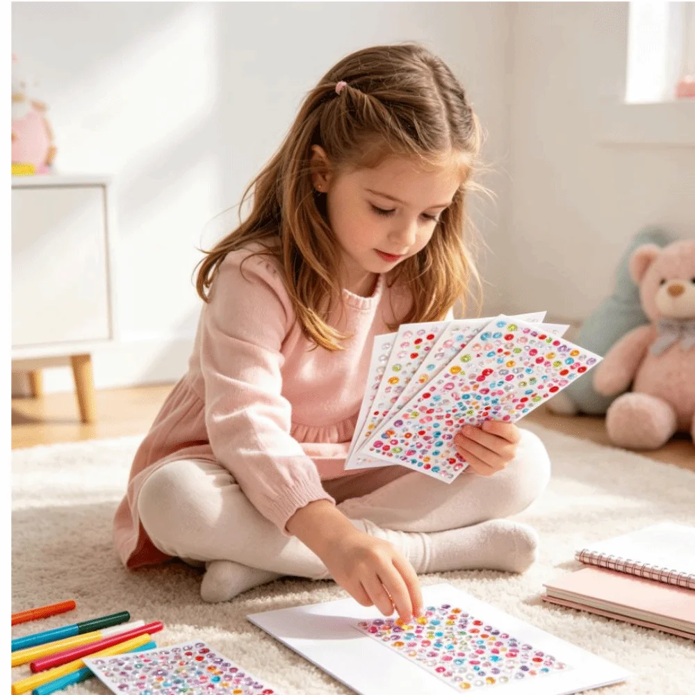 3D Rhinestone Rhinestone Stickers Various Patterns Mix-And-Match Acrylic Diamond Stickers Colorful Self Adhesive